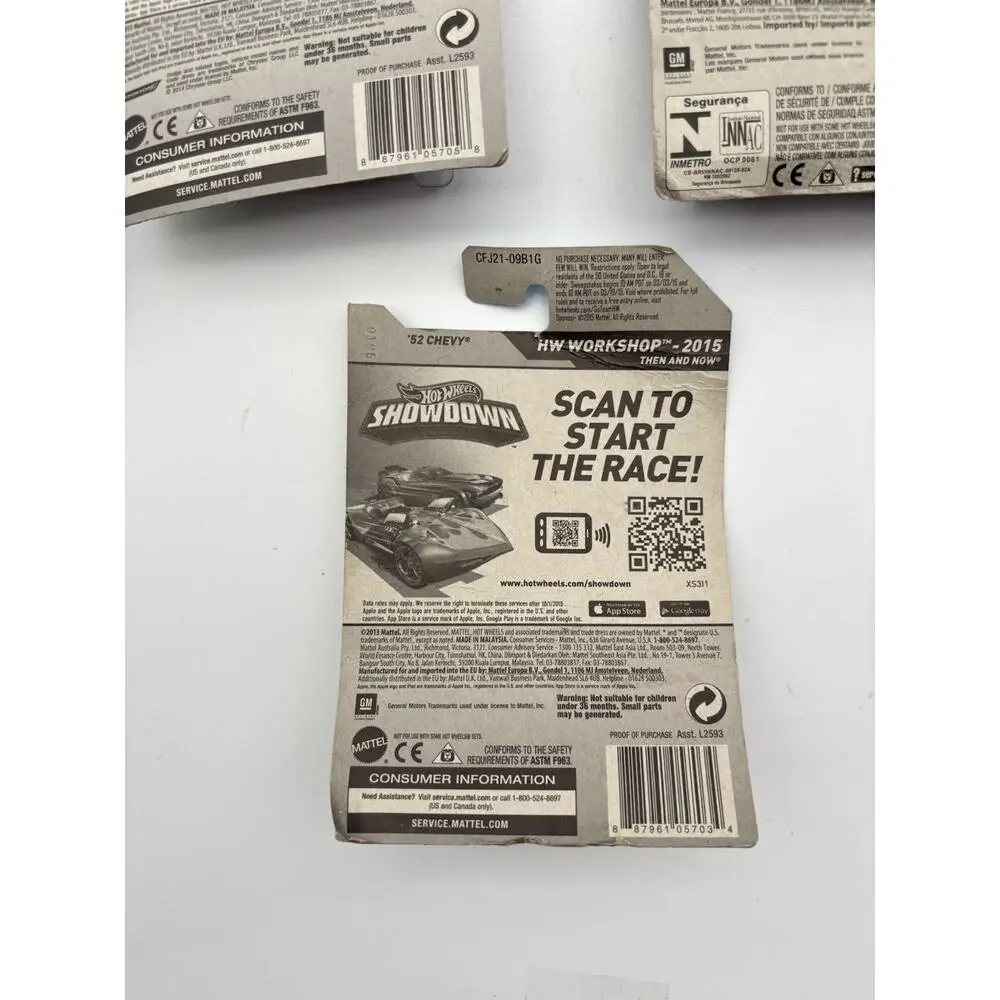 Lot of 9 Hot Wheels 2007-2013 Diecast Cars New Sealed Card Damage